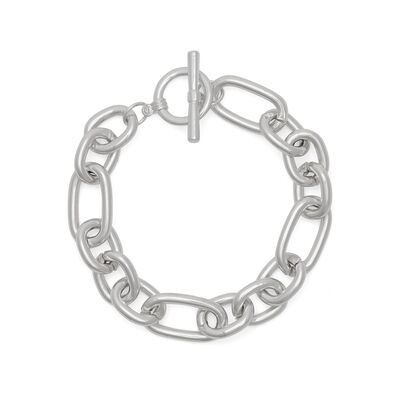 Metallic chain-link bracelet